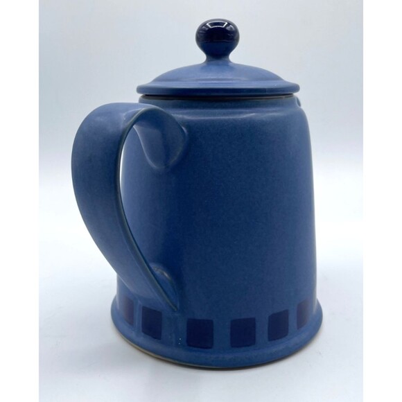 Denby Reflex Blue Teapot with Lid 4 Cup Made in England Retired Handcrafted - Picture 3 of 9